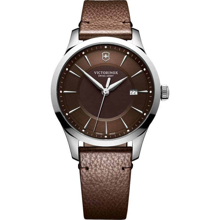 Victorinox Men's 241805 Alliance Watch Brown Leather 40mm