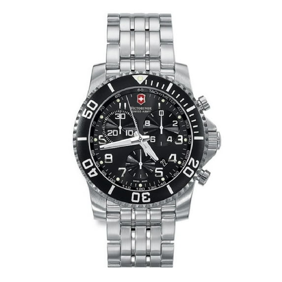 Victorinox Men's Maverick GS Black Dial Stainless Steel Watch 24144.1