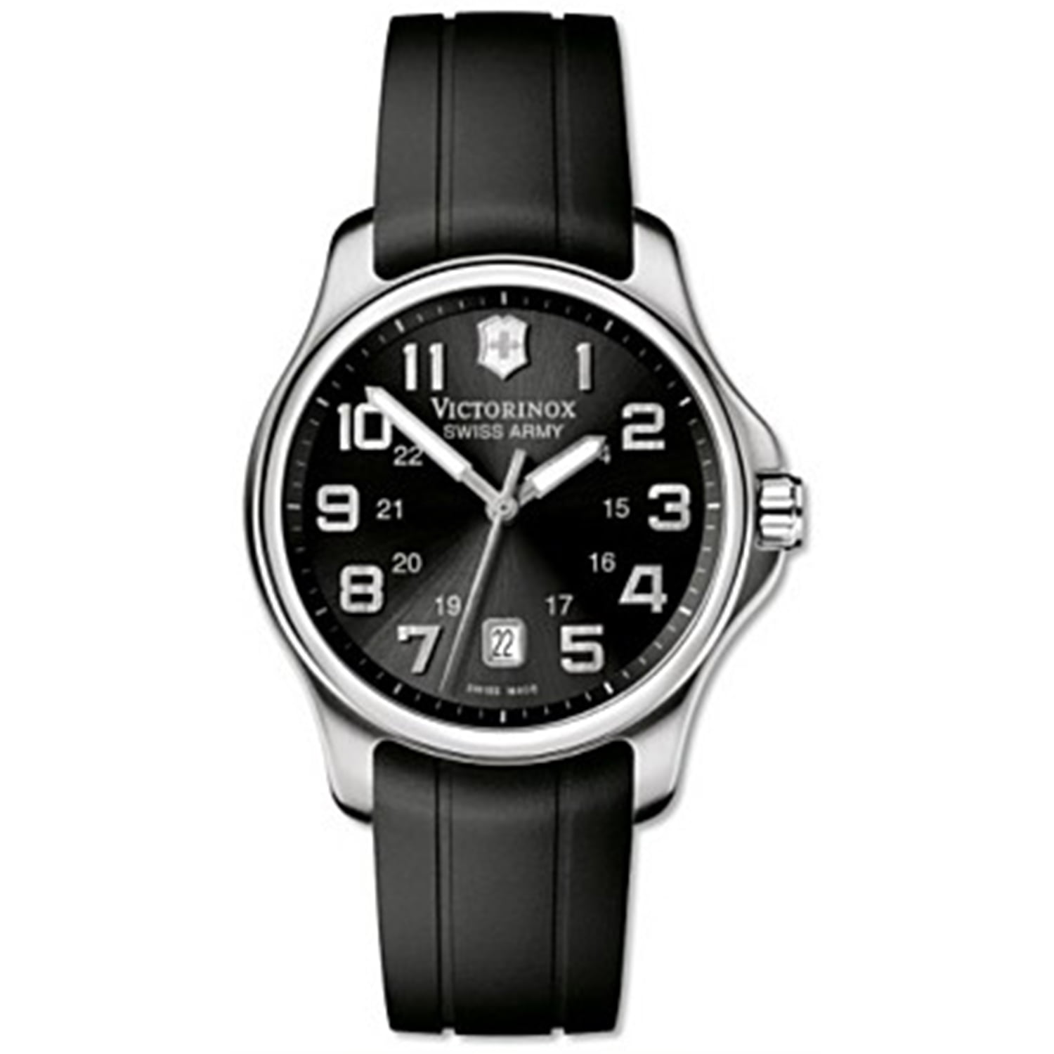 Victorinox Men's OFFICER'S 241357 Swiss Army Classic Black Rubber