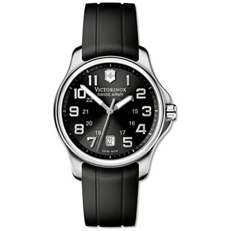 つじこ Victorinox Men's OFFICER'S 241357 Swiss Army Classic Black Rubber