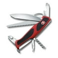 thumbnail image 1 of Victorinox Ranger 79 M Swiss Army Knife 12 Function Swiss Made Pocket Knife With Large Blade, Corkscrew, Reamer, Punch and Sewing Awl - Red/Black, 1 of 6