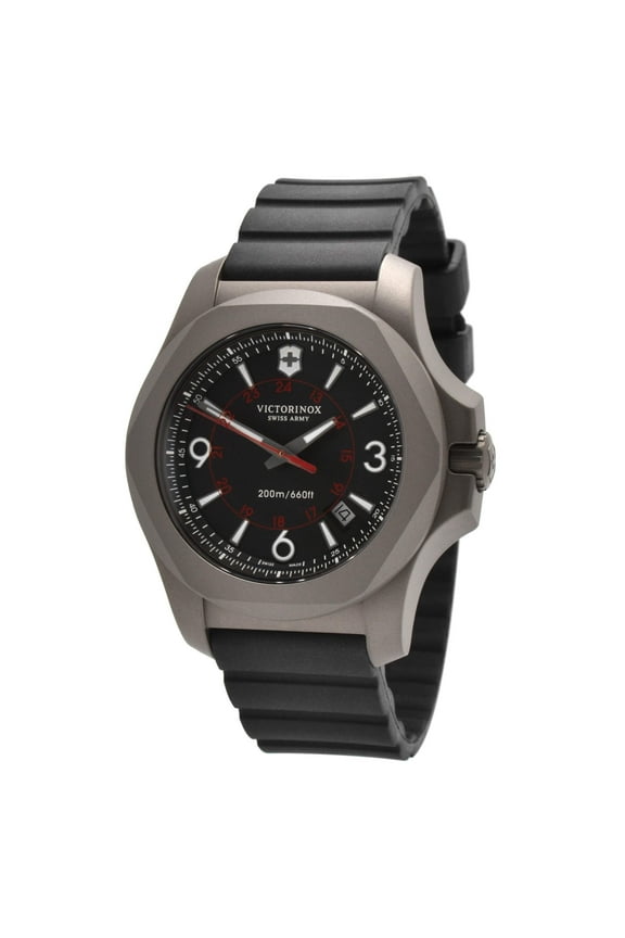 Swiss Army 241883 Men's I.N.O.X. Black Dial Strap Watch
