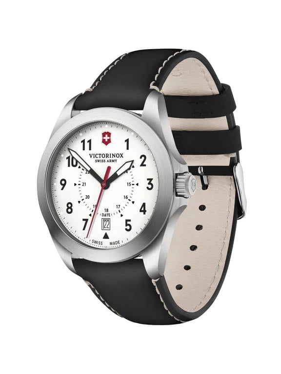 Swiss Army 241965 Men's Heritage White Dial Strap Watch