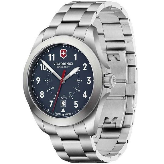 Victorinox Swiss Army 241967 Men's Heritage Blue Dial Steel Watch