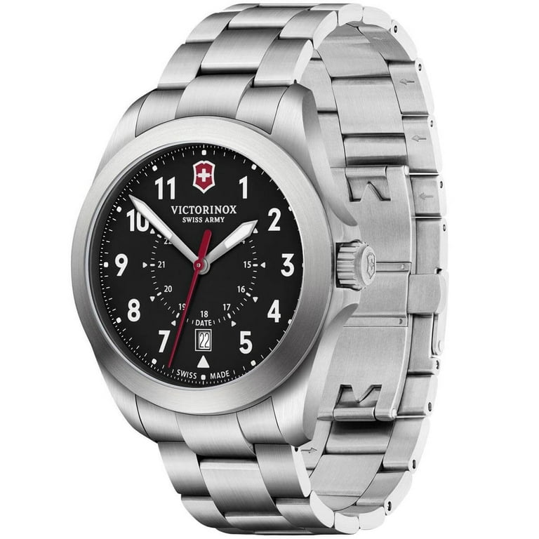 Victorinox Swiss Army 241968 Men's Heritage Silver Bracelet Watch