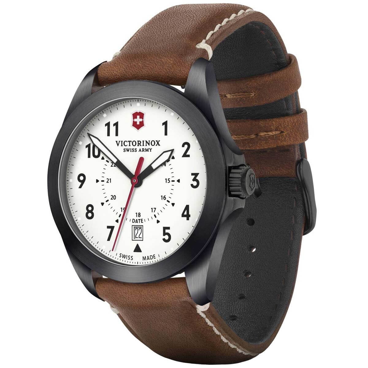 骨董品 Victorinox Swiss Army 241964 Men's Heritage Blue Dial Strap Watch