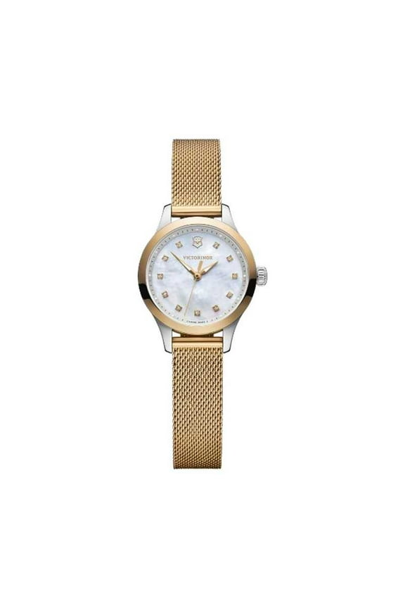 Swiss Army Alliance XS Quartz Mother of Pearl Crystal Dial Two-Tone Steel Women's Watch 241879