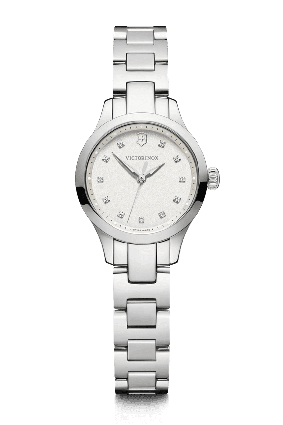 Swiss Army Alliance XS Quartz White Crystal Dial Steel Women's Watch 241875