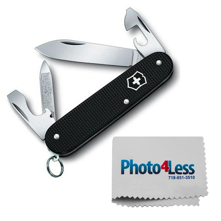 Victorinox Swiss Army Cadet Pocket Knife, Black Alox Photo4less