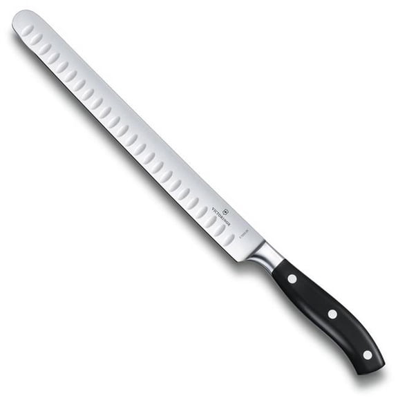 Pro-Cut VIC-7.7223.26G 10 in. 2025 Victorinox Granton Pom Handles Forged Steel Kitchen Grande Maitre Parer Slicing Knife Gift Box