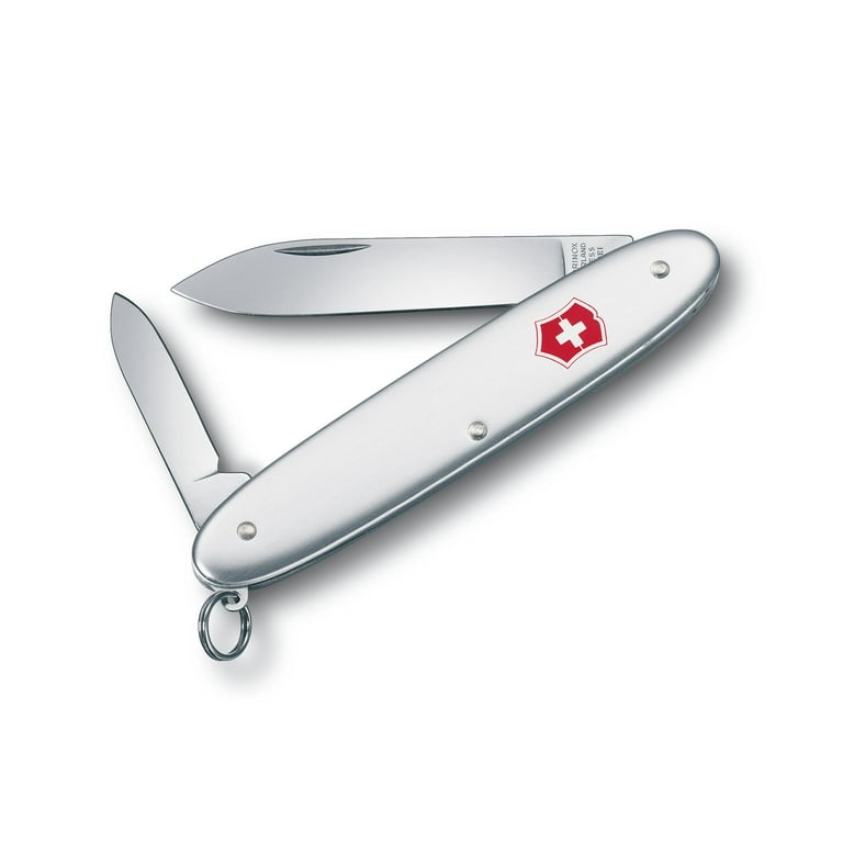 Victorinox Swiss Army Excelsior 2 Blade Silver Alox Pocket Knife