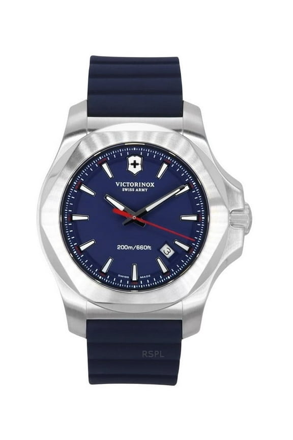 Swiss Army INOX Blue Dial Blue Rubber Men's Watch 241688.1