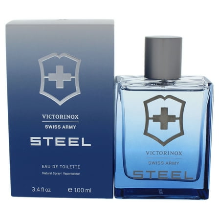 Victorinox Swiss Army Steel by Swiss Army for Men - 3.4 oz EDT Spray