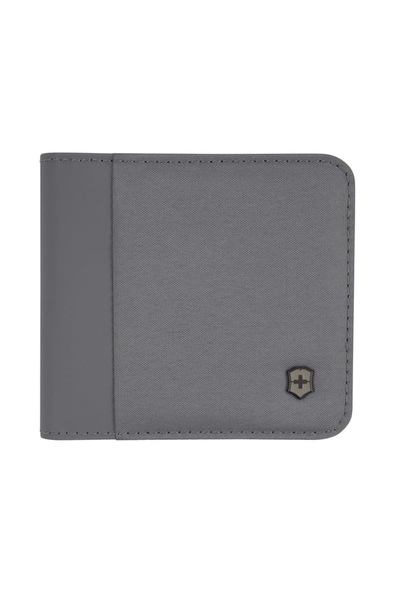 Travel Essentials, Bi-Fold Wallet, RFID Wallet with Bill Compartment, Card Slots, ID Window and Coin Pocket - Frost Gray Y101