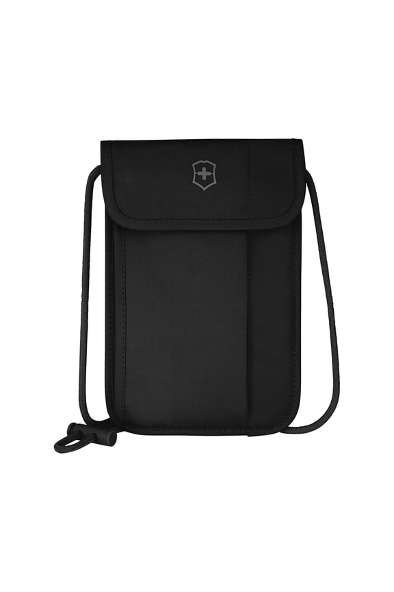 Travel Essentials, Security Neck Pouch, Slim Bag with RFID - Black A101