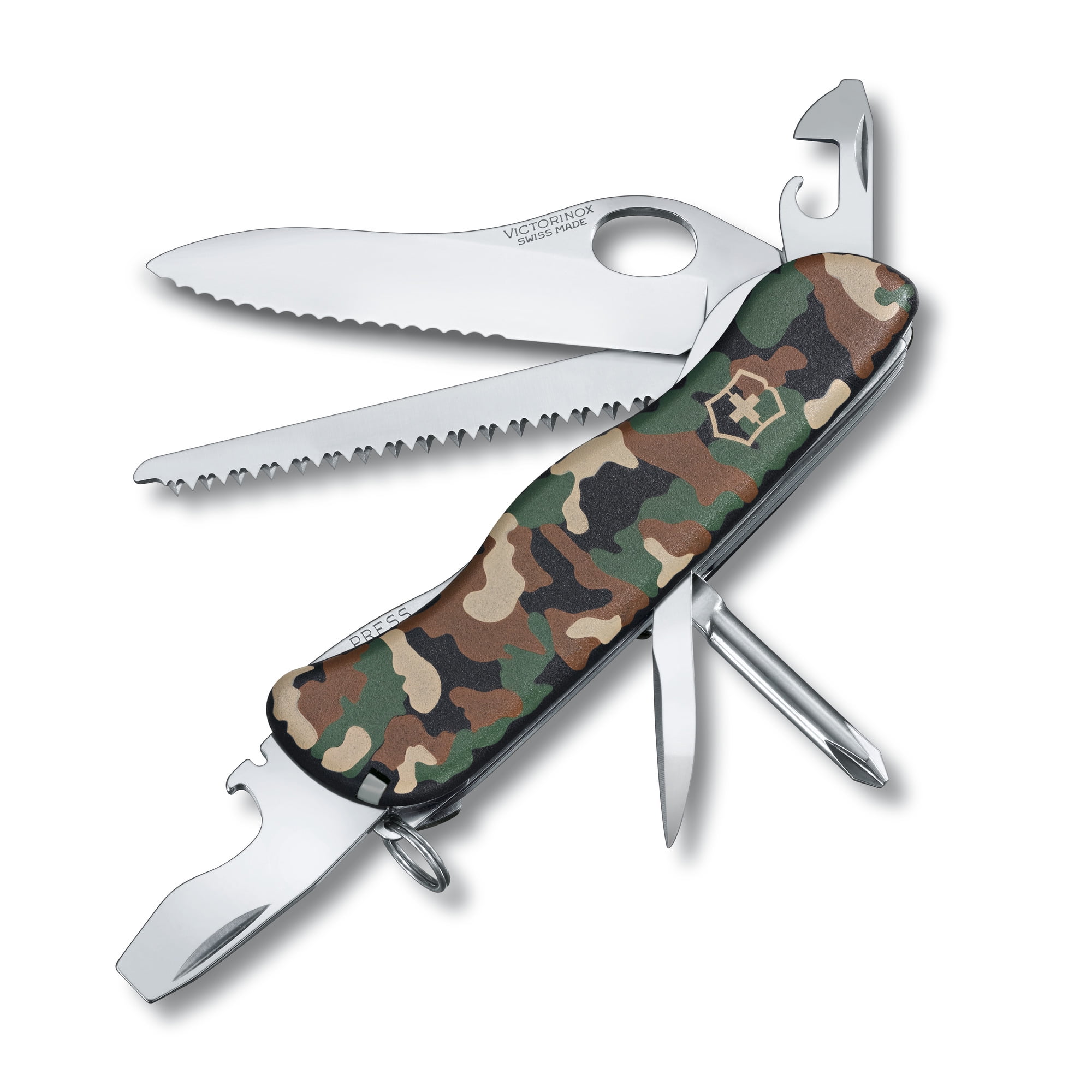 Victorinox One-Hand Trekker 12 Function Black Pocket Knife 