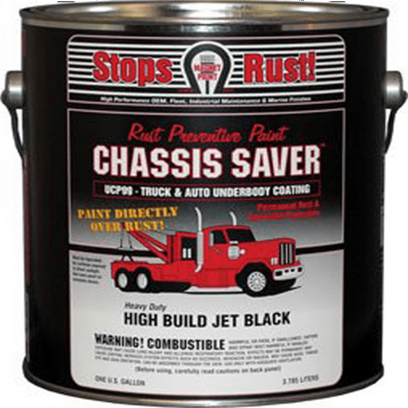 VictoriouStore by Chassis Saver Paint, Stops and Prevents Rust, Gloss Black, 1 Gallon Can