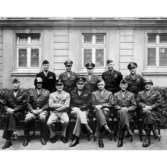 Victorious American World War 2 Commanders In Europe History (24 x 18)