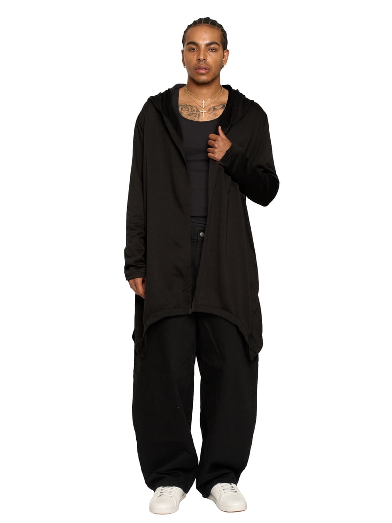 トップス drape long cardigan black scull damage Victorious Long Length Drape Cape Cardigan Hoodie - Multiple