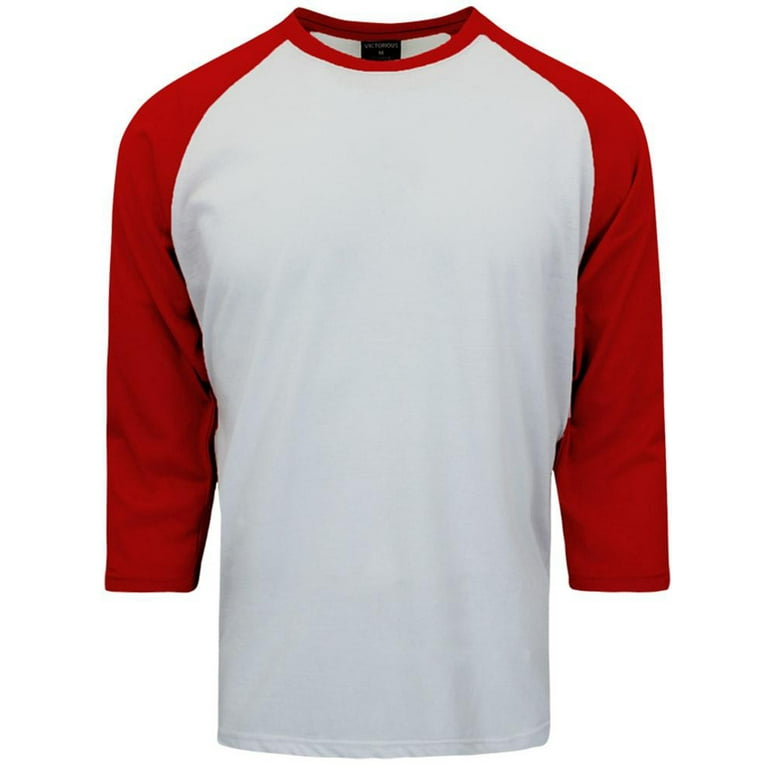 Victorious Men s Baseball Raglan T Shirt 3 4 Sleeves Jersey
