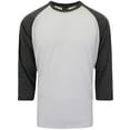 thumbnail image 1 of Victorious Men's Baseball T-Shirt TS900 - WHITE/CHARCOAL - Large, 1 of 6