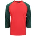 thumbnail image 1 of Victorious Men's Baseball Raglan T-Shirt 3/4 Sleeves Jersey, 1 of 6