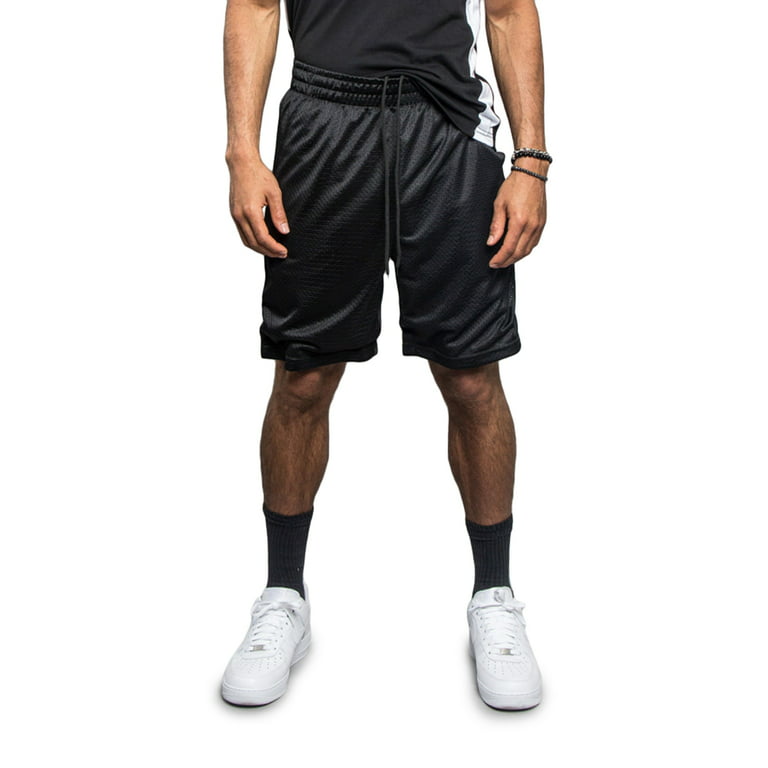 Men's Basic Basketball Shorts - Black/White / S | mnml