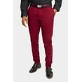 thumbnail image 1 of Victorious Men's Basic Casual Slim Fit Stretch Chino Pants DL1250 - Burgundy - 28/30, 1 of 4
