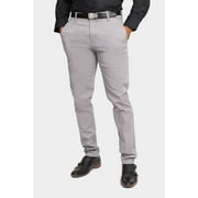 بنطال تشينو رجالي أساسي كاجوال بقصّة Slim Fit مطاطي من Victorious DL1250 - رمادي - 36/32