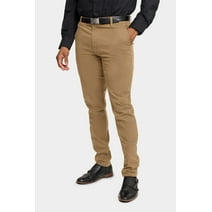 Victorious Men's Basic Casual Slim Fit Stretch Chino Pants DL1250 - KHAKI - 36/30