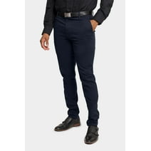 Victorious Men's Basic Casual Slim Fit Stretch Chino Pants DL1250 - NAVY - 30/32
