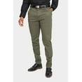 thumbnail image 1 of Victorious Men's Basic Casual Slim Fit Stretch Chino Pants DL1250 - Olive - 38/32, 1 of 5