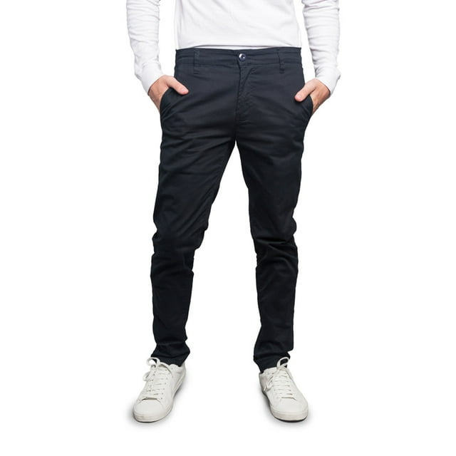 Victorious Men's Basic Casual Slim Fit Stretch Chino