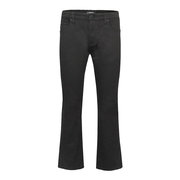 Victorious Men's Basic Essential Flared Jeans Black 34