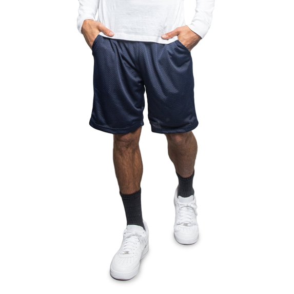 Victorious Men's Basic Mesh Basketball Shorts JS01 - Navy - 4X-Large