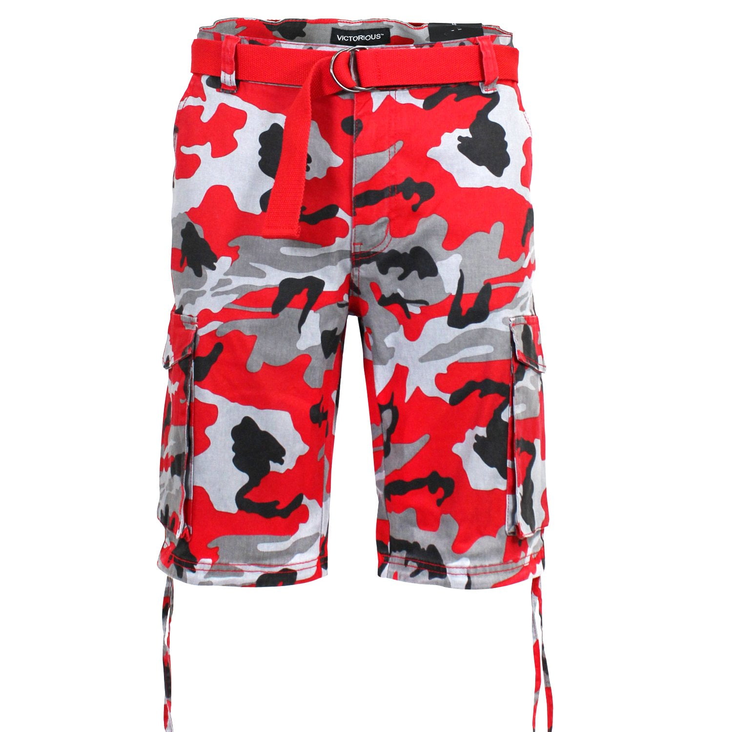Red camo cargo shorts new arrivals
