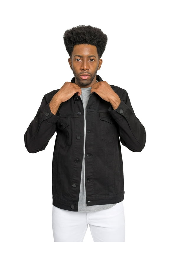 Victorious Men's Classic Colored Denim Jean Jacket