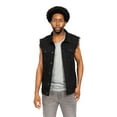 thumbnail image 1 of Victorious Men's Classic Distressed Biker Denim Jean Vest DK101 - Classic Black - Large, 1 of 5