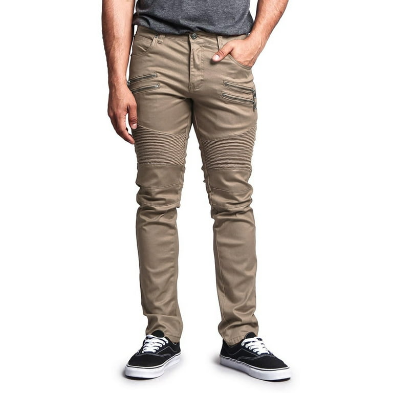 スーパーセール Moto Fit Slim Coated Men's Victorious Pants Jeans Biker Cheerleading