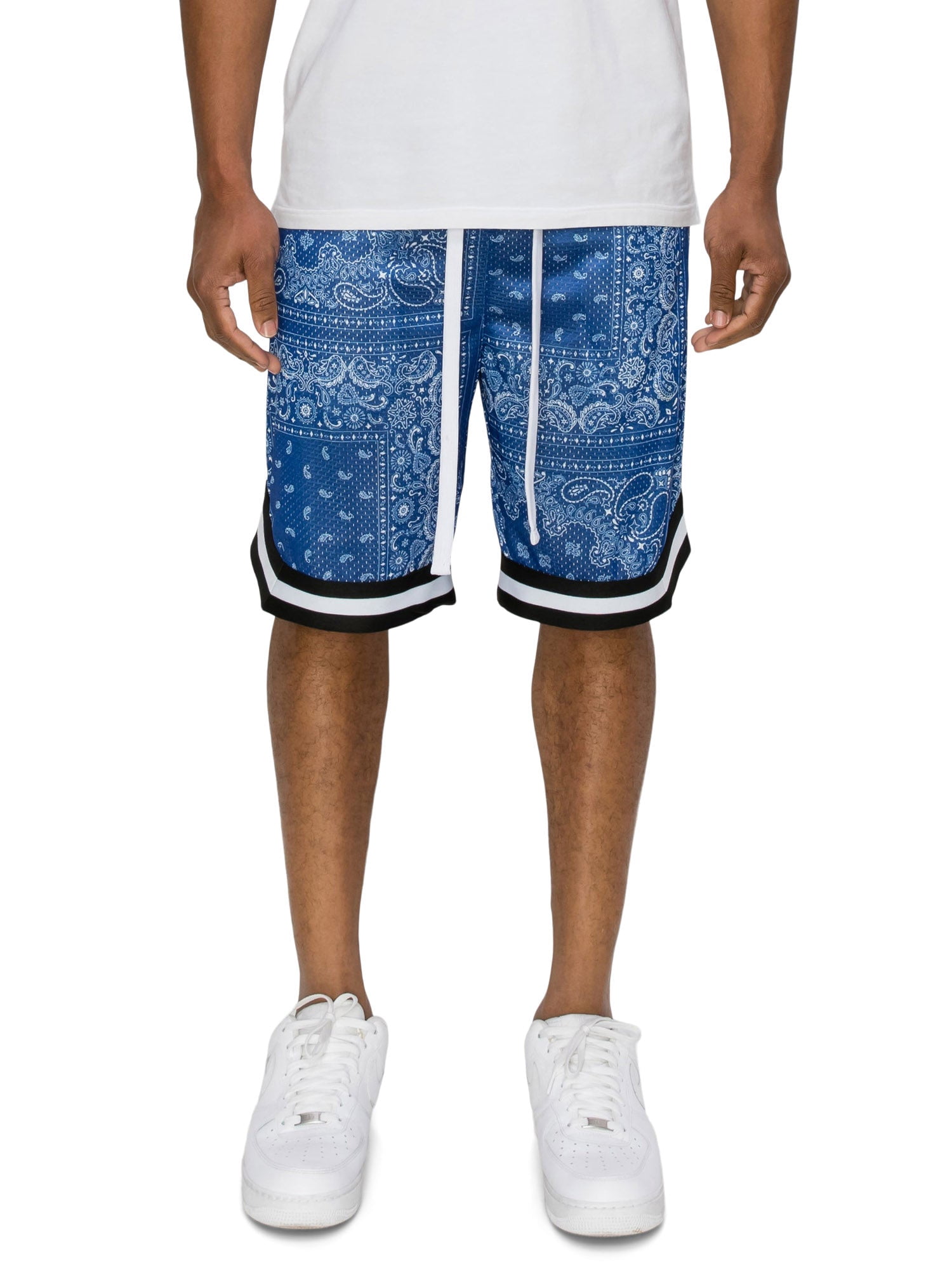 Victorious Men's Double Layered Drawstring Mesh Basketball Shorts with ...