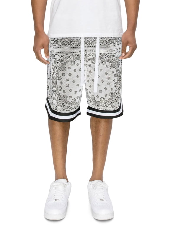 Victorious Men's Double Layered Drawstring Mesh Basketball Shorts with Zippered Pockets, up to 5X
