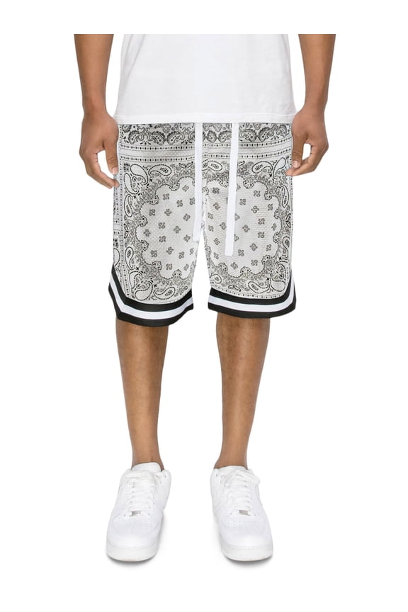Victorious Men's Double Layered Drawstring Mesh Basketball Shorts with Zippered Pockets, up to 5X