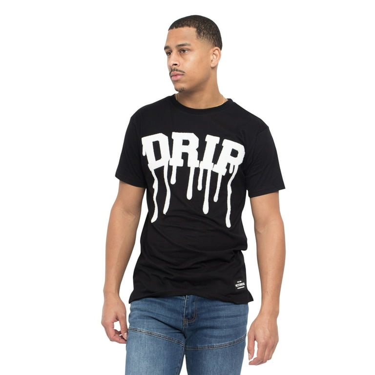 Victorious Men's Drip Chenille Patched T-Shirts TS7344