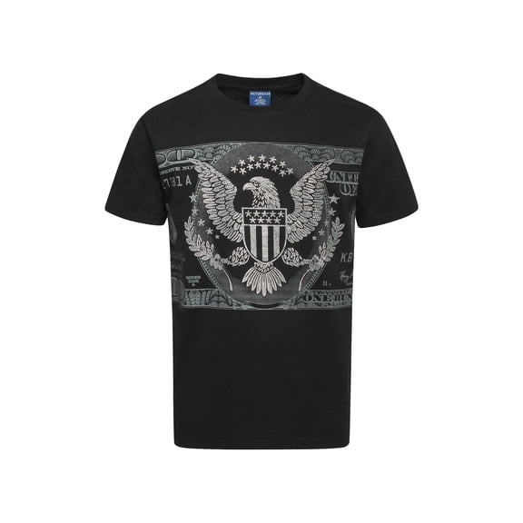 Victorious Men's Drippin Rhinestones Skull Graphic T-Shirt TS7497 Black Medium