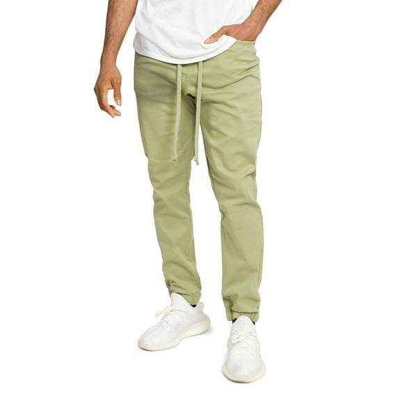 Victorious Men's Drop Crotch Stretch Jogger Twill Pants, Up To 5X