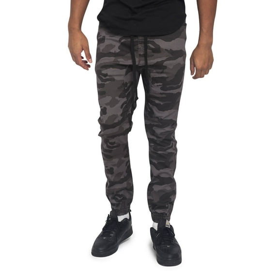 Victorious Men's Drop Crotch Stretch Jogger Twill Pants, Up To 5X