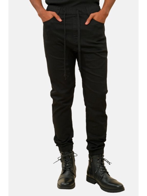Victorious Men's Drop Crotch Stretch Jogger Twill Pants, Up To 5X