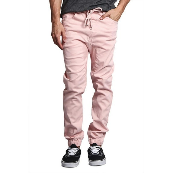 Victorious Men's Drop Crotch Stretch Jogger Twill Pants, Up To 5X