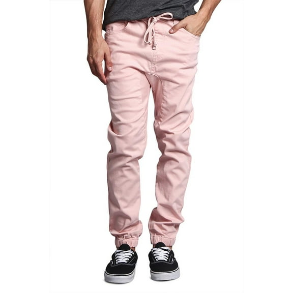 Victorious Men's Drop Crotch Stretch Jogger Twill Pants, Up To 5X