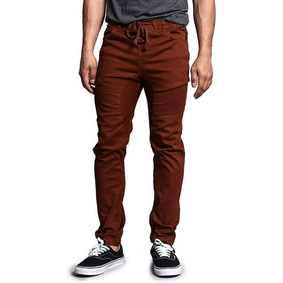 Victorious Men's Drop Crotch Stretch Jogger Twill Pants, Up To 5X